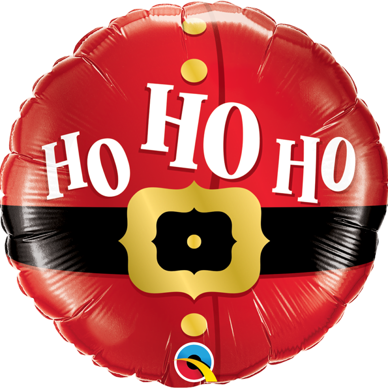 18" Ho Ho Ho Santa's Belt Foil Balloon