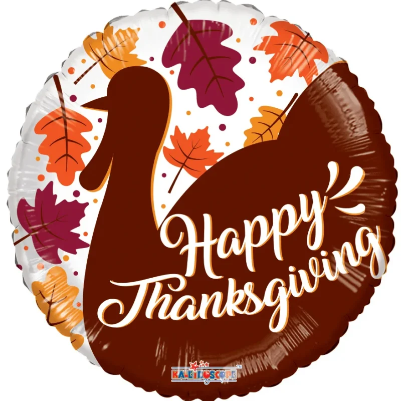 18" Thanksgiving Turkey Foil Balloon