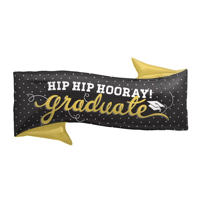 31" Foil Balloon Hip Hip Hooray Grad